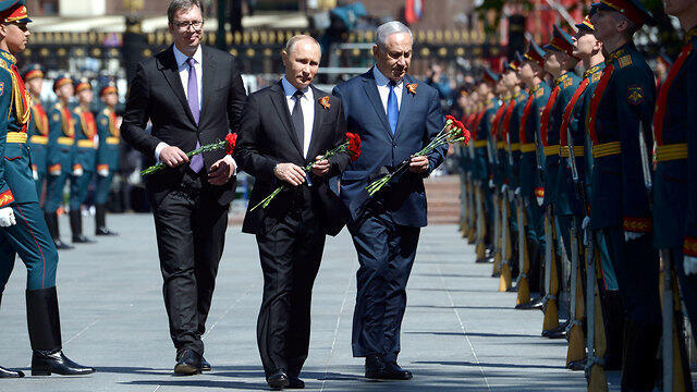 PM Netanyahu and Putin mar Russia's WWII victory over Germany