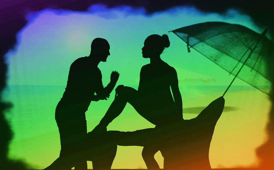 Сцены из спектакля "Твоя тень" театра Teulis. Фото: пресс-служба ( Фото: пресс-служба) Сцены из спектакля "Твоя тень" театра Teulis. Фото: пресс-служба