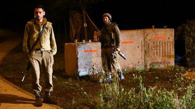 IDF forces in the Golan Heights, Wednesday night