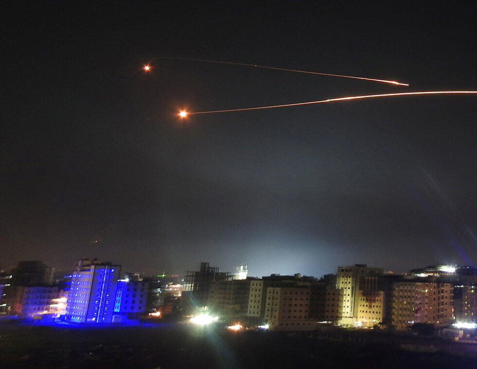 Syrian antiaircraft fire, Wednesday night