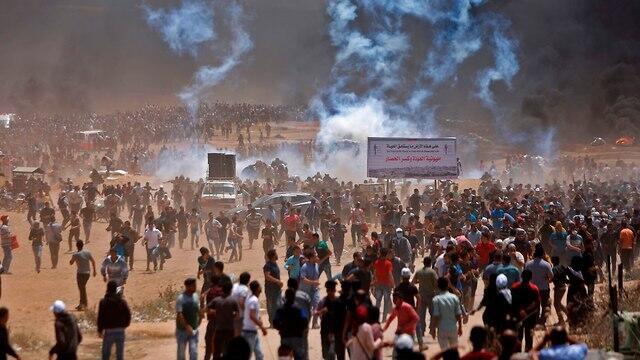 Беспорядки у границы с Газой. Фото: AFP