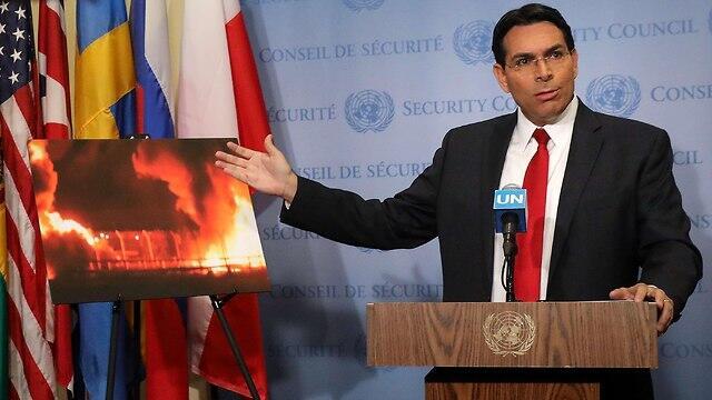 Hamas's cynicism and attempts to distort reality have reached a new low, Israel's Envoy to UN Danon said (צילום: AFP) Hamas's cynicism and attempts to distort reality have reached a new low, Israel's Envoy to UN Danon said