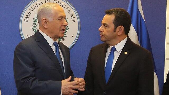 Нетаниягу с президентом Гватемалы. Фото: Марк Селем