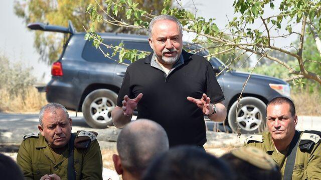 Tuesday's relative calms was born of the 'serious, significant blow' Hamas was dealt, Lieberman said (צילום: אריאל חרמוני, משרד הביטחון) Tuesday's relative calms was born of the 'serious, significant blow' Hamas was dealt, Lieberman said
