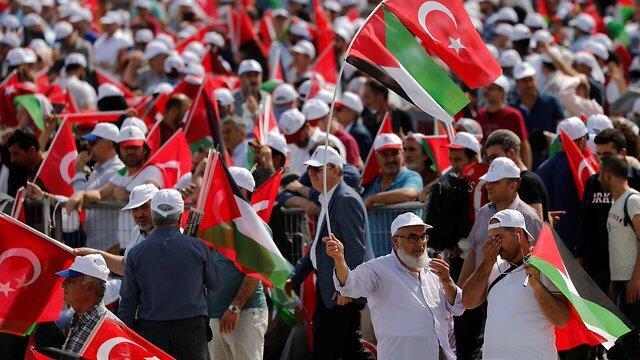 Protest in Istanbul against Israel