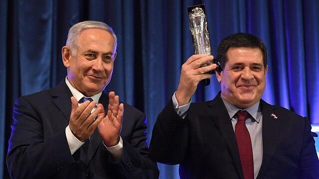 Президент Парагвая Орасио Картес в Израиле. Фото: Коби Гидеон, ЛААМ