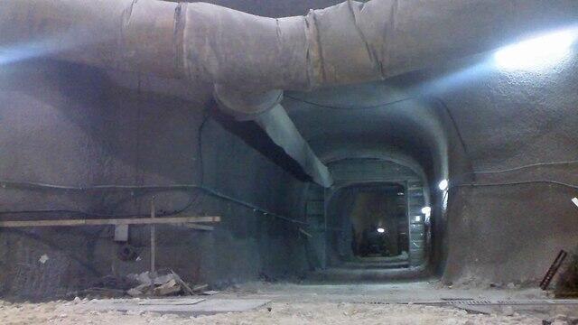 The bunker at the time of its construction