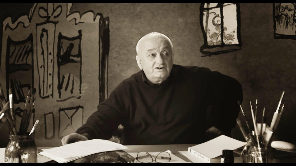 Резо Габриадзе (кадр из фильма). Фото: пресс-служба кинокомпании "Базелевс"