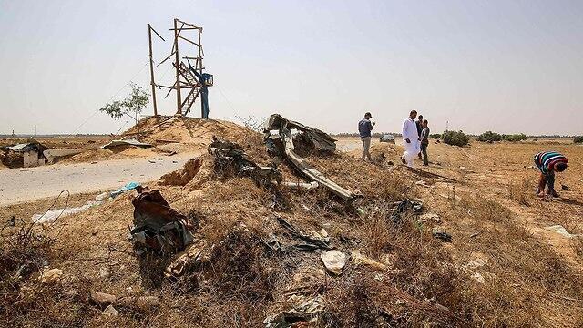 Outpost struck by IDF after explosion