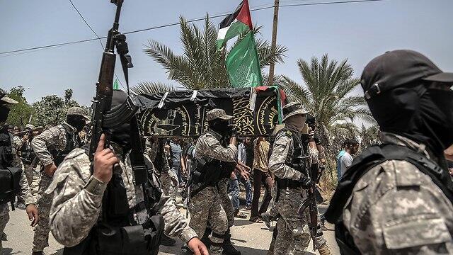 Palestinian Islamic Jihad holds funeral for one of its three members killed by IDF fire, vows revenge