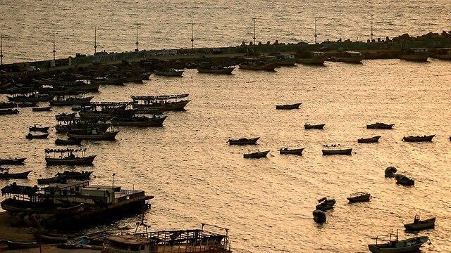 Fishing zone off the coast of Gaza (צילום: AFP) Fishing zone off the coast of Gaza