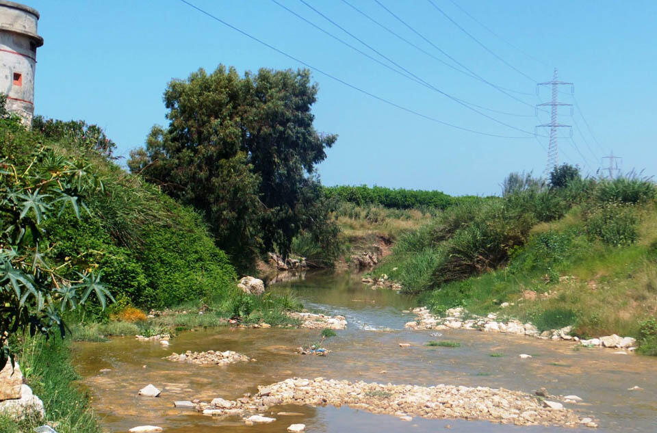 Река Лахиш после дождей