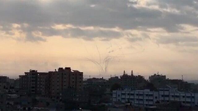 Rocket fire from Gazanullnull Rocket fire from Gaza