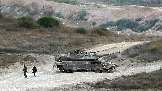 IDF forces near Gaza border