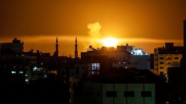 Удар по Газе. Фото: АР