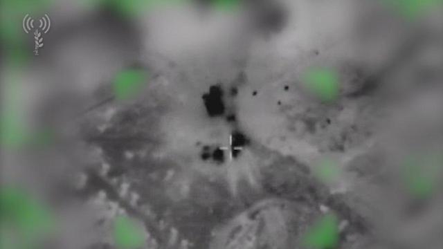 IDF strike in Gaza (צילום: דובר צה"ל) IDF strike in Gaza