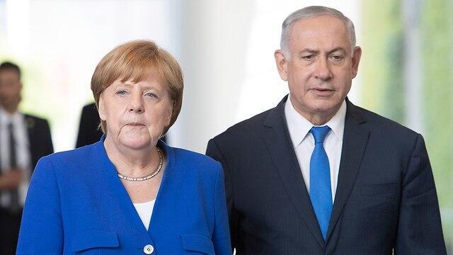 German Chancellor Angela Merkel and Prime Minister Benjamin Netanyahu