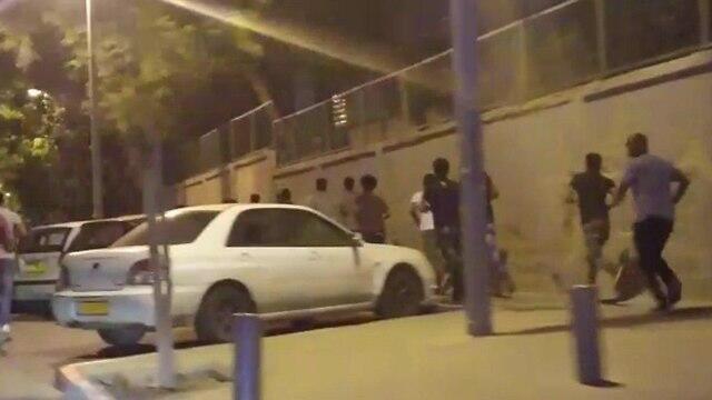 Драка в Южном Тель-Авиве. Фото предоставлено "Фронтом освобождения Южного Тель-Авива"