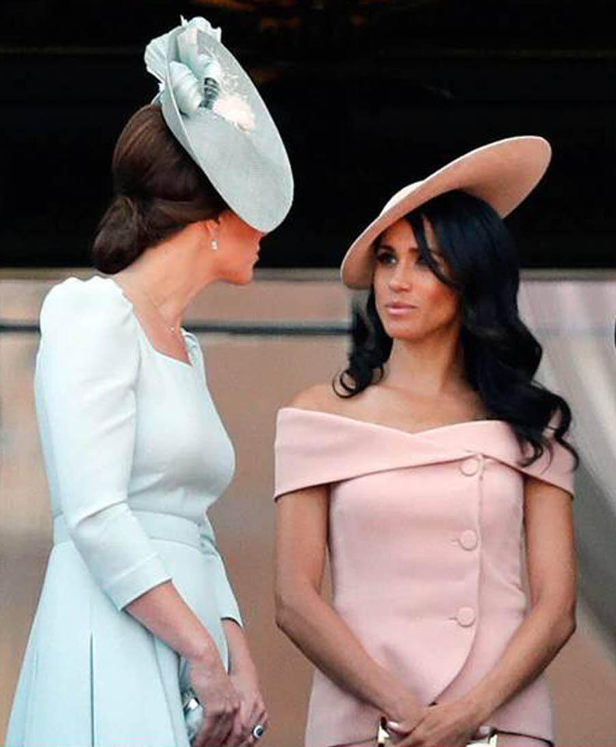 Жены принцев: Меган, супруга Гарри, и Кейт, супруга Уильяма. Фото: AP (Фото: АП) Жены принцев: Меган, супруга Гарри, и Кейт, супруга Уильяма. Фото: AP