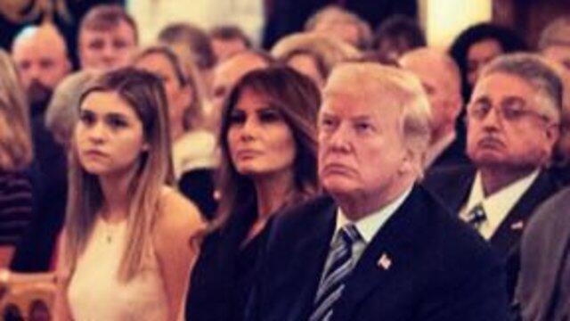 Первое за 24 дня появление Мелании Трамп на публике