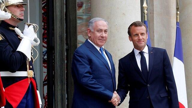 PM Netanyahu and President Emmanuel Macron