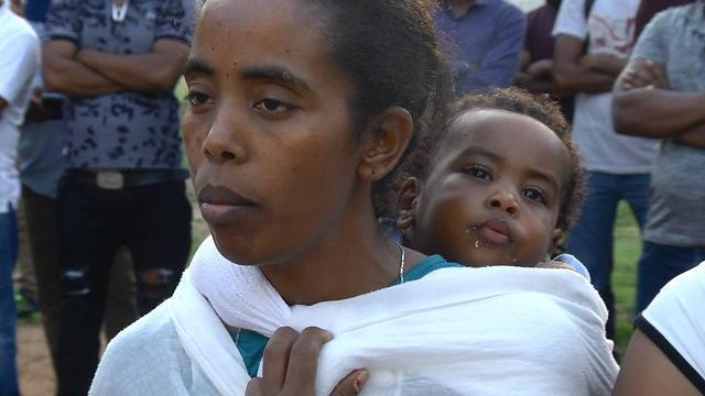 На митинге мигрантов в Южном Тель-Авиве. Фото: Амит Хубер