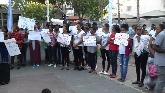 Eritrean asylum seekers' demonstration