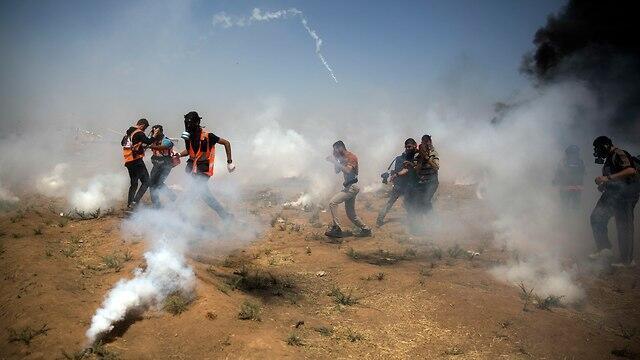 Clashes on the Gaza border