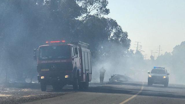 Fire near Nir Am