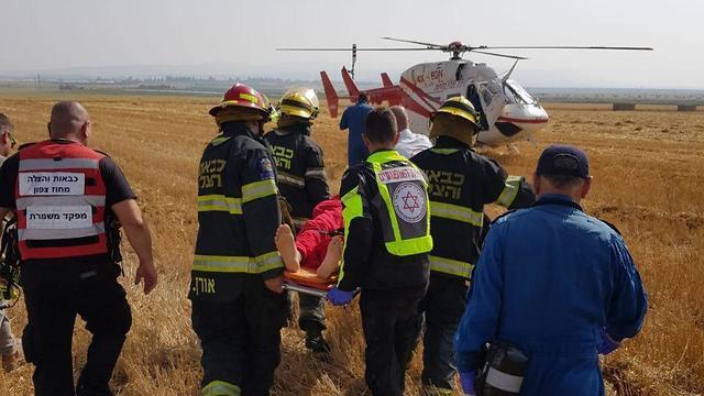 Фото: пожарная охрана Северного округа (צילום: כבאות והצלה מחוז צפון) Фото: пожарная охрана Северного округа