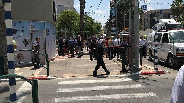 На месте нападения в Афуле