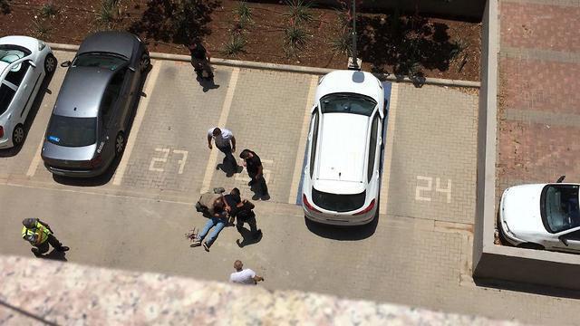 Задержание подозреваемого в нападении