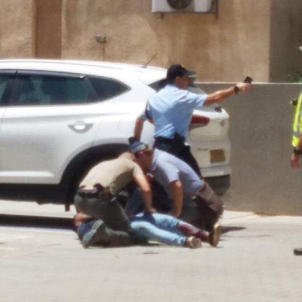 Задержание подозреваемого в нападении