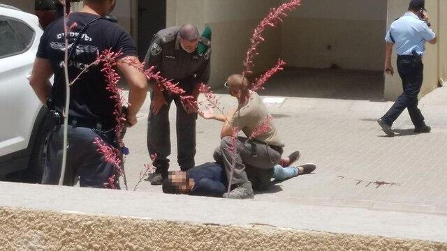 Задержание подозреваемого в нападении