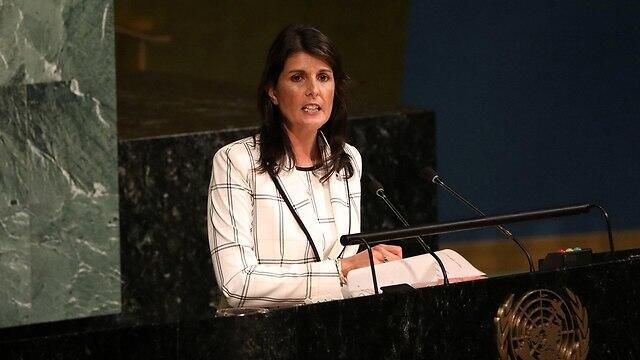 US envoy to the UN Nikki Haley  