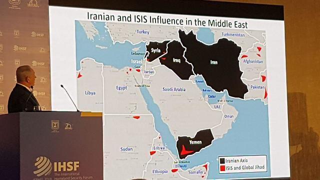 Карта распространения Ирана и ИГ. Фото: Инбар Твиер