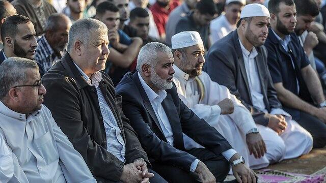 Hamas leadership celebrates Eid al-Adha in Gaza