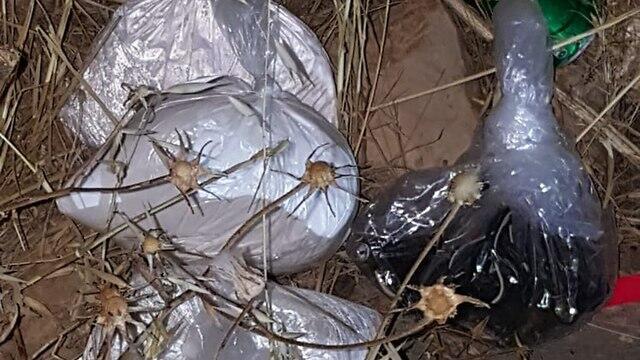 Взрывчатые вещества, изъятые у террористов. Фото: ЦАХАЛ