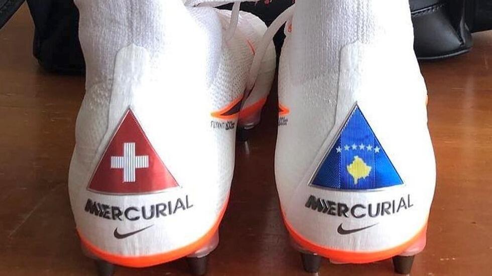 Бутсы Шакири. Фото: Twitter (צילום מסך מתוך טוויטר) Бутсы Шакири. Фото: Twitter