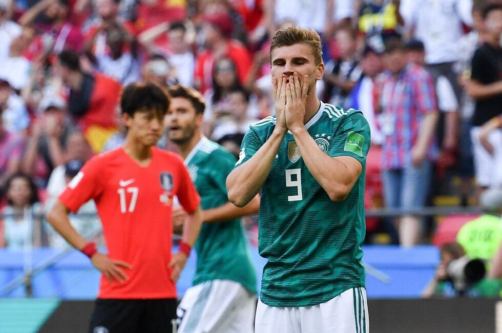 Тимо Вернер (Германия). Фото: AFP