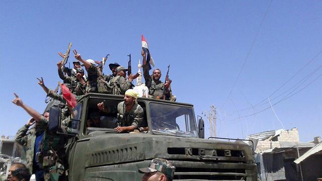 Assad forces in Deraa area