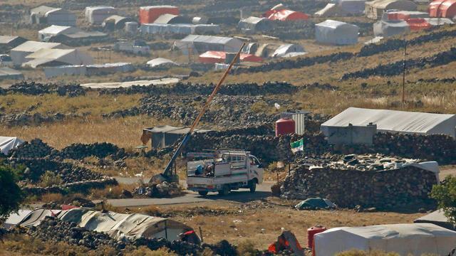 Refugee camp for Syrians fleeing Deraa