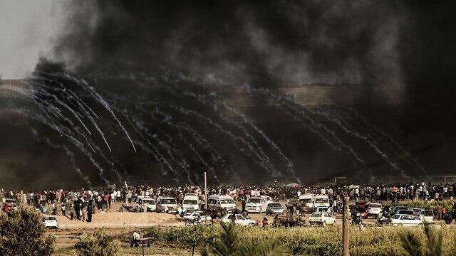 Friday's protest on the Gaza border
