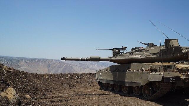 Танки на границе с Сирией. Фото: пресс-служба ЦАХАЛа