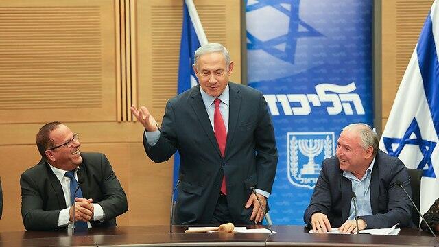 PM Netanyahu during Likud faction meeting