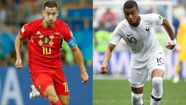Франция против Бельгии. Фото: AFP