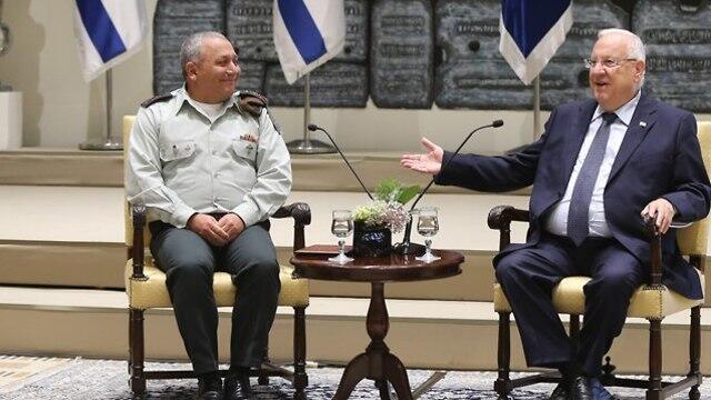 Maj. Gen. Eisenkot, President Rivlin