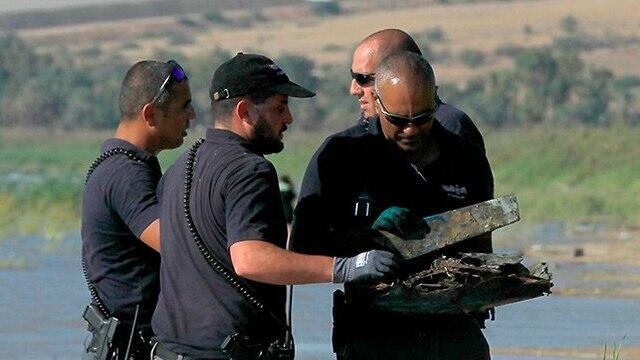Debris of drone shot down by Israel