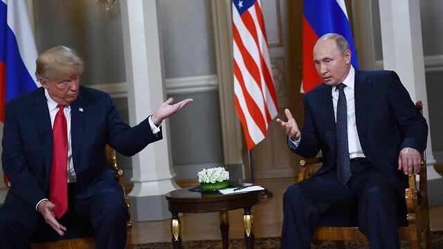 Встреча Трампа и Путина в Хельсинки. Фото: AFP