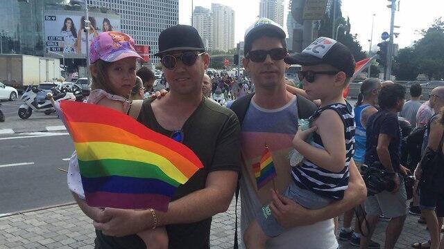 Assaf and Amir with their son and daughter